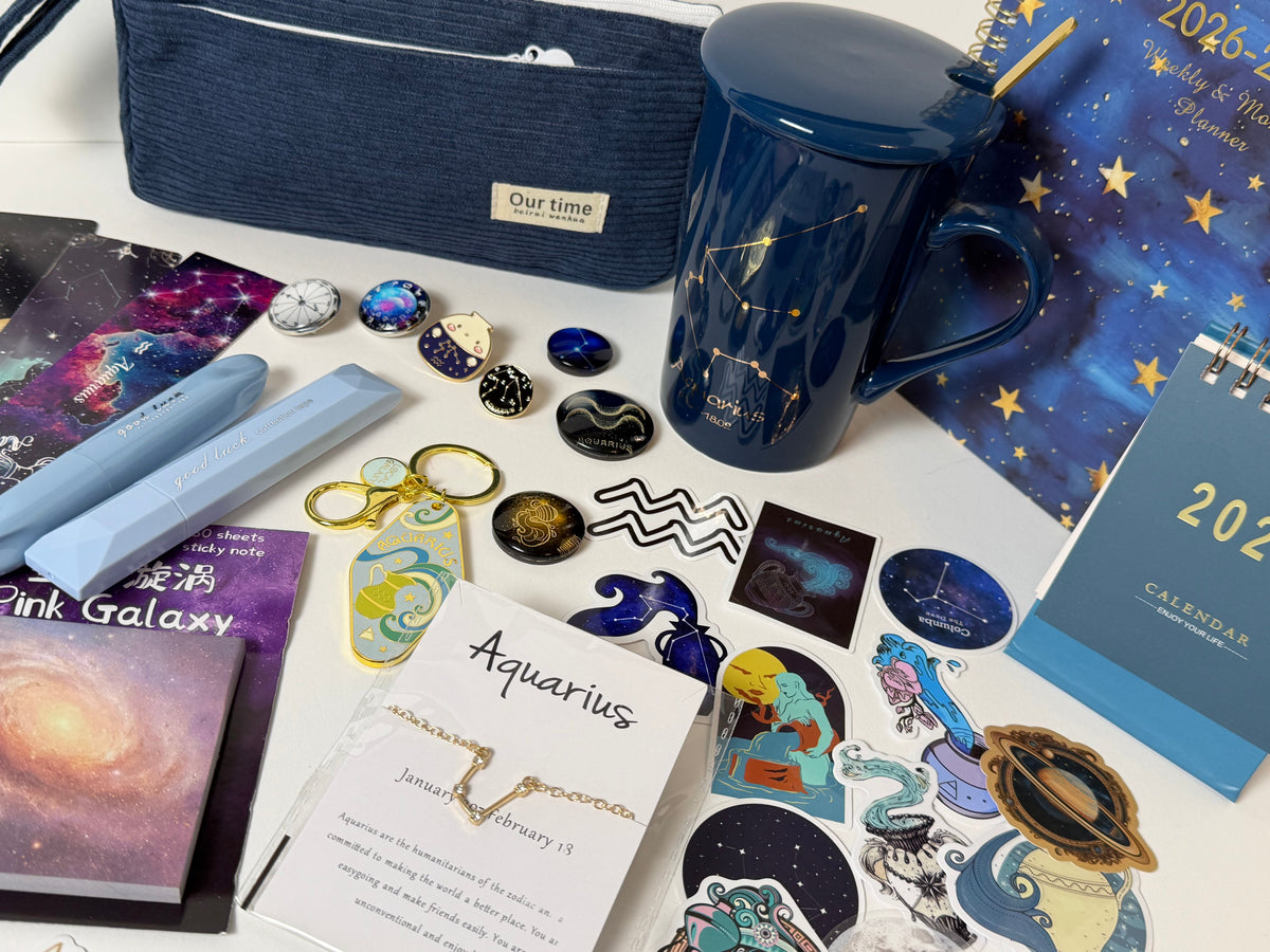 ♒ Aquarius Zodiac Gift Box | Unique Astrology Gift Set for Aquarius
