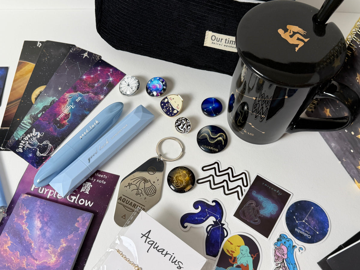 ♒ Aquarius Zodiac Gift Box | Unique Astrology Gift Set for Aquarius